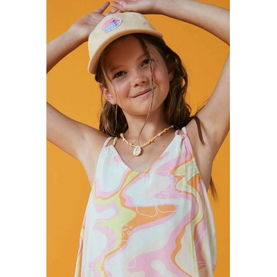 Roxy Детска памучна шапка с козирка Roxy в бежово с апликация (ERGHA03284)
