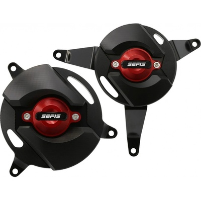 SEFIS CNC kryty motora Kawasaki Z900 2017-2025 červená