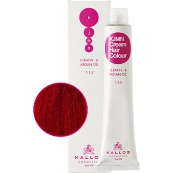 Kallos KJMN s keratinem a arganovým olejem 7.66 Medium Red Blond Cream Hair Colour 1:1.5 100 ml