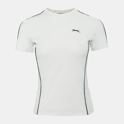 Slazenger TECH CONTRAST DETAIL TENNIS TEE - White