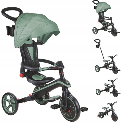 Globber EXPLORER TRIKE FOLDABLE 4in1 Zelená
