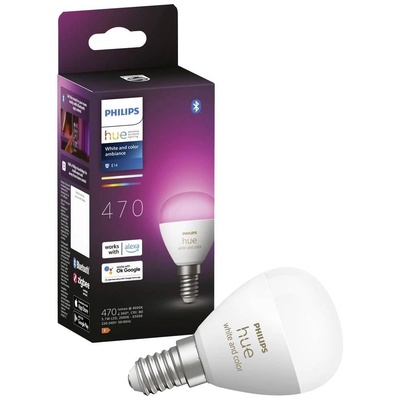 Philips Hue White and colour ambience 8719514491229 смарт осветление Умна крушка Bluetooth/Zigbee 5, 1 W (8719514491229)