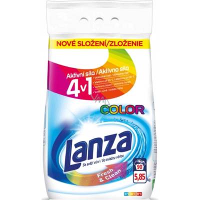Lanza Color Fresh & Clean prací prášek se svěží vůní 6,3 kg 90 PD