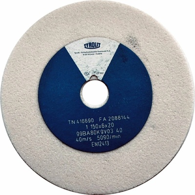 Tyrolit 99BA80K9V40 Brúsny kotúč 150 x 6 x 20 mm 80 T416690