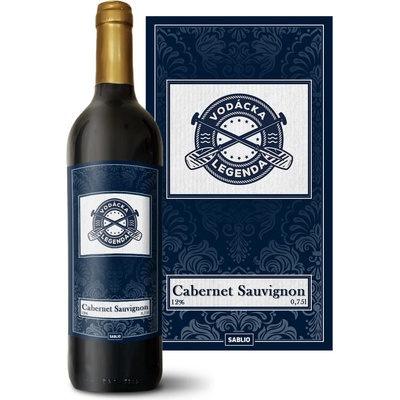 Sablio Vodácka legenda Cabernet Sauvignon Červené víno 12 % 0,75 l (holá fľaša)