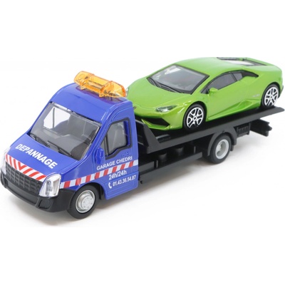 Bburago Iveco Daily Odtahovka + Lamborghini 1:43