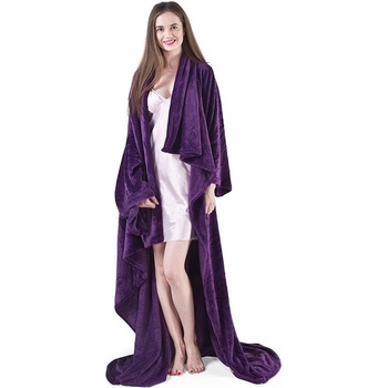 Restilo Тъмнолилаво одеяло от микрофибър , 180 x 150 cm Lazy - DecoKing (120000236)