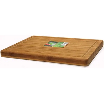 Image 1 of Horecano Бамбукова правоъгълна дъска с улей 49/35, 3-h3, 5cm (B3190) (0116192)