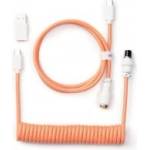 Keychron Cable Coiled Aviator USB-C Pink Orange (CAB-14)