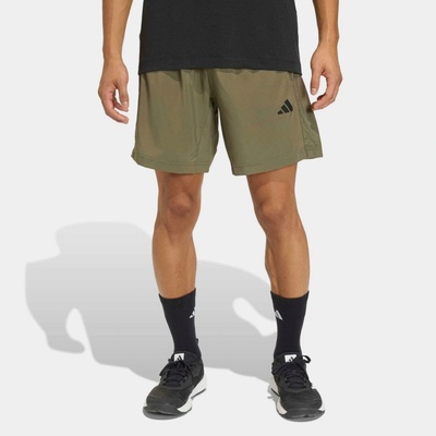 adidas Woven pánske fitness šortky kaki