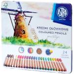 Astra Цветен молив astra цилиндрична метална кутия 24 цвята 312117002 (312117002)