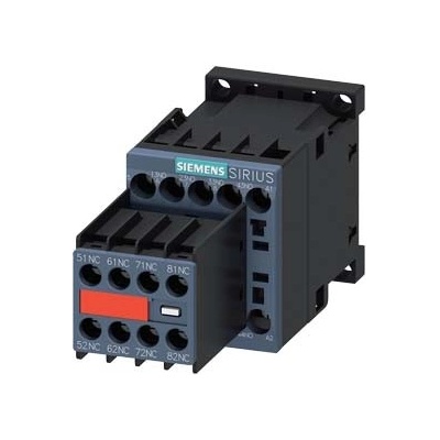 SIEMENS Stykač pomocný 4 NO + 4 NC, AC230V, 50/60Hz S00, šroubová svorka 3RH2244-1AP00