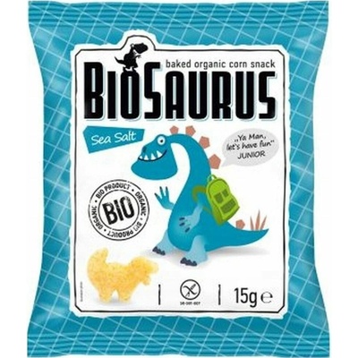 Mc LLOYD 's BioSaurus Bezlepkové kukuričné lupienky s morskou soľou 15 g