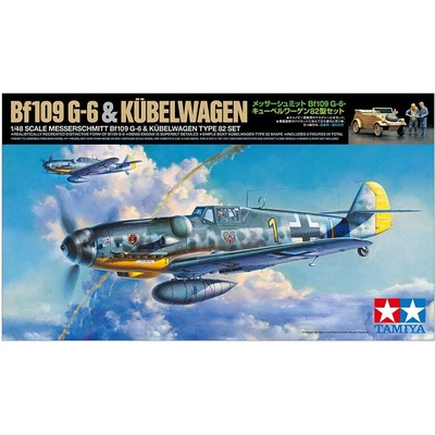 Tamiya Messerschmitt Bf 109 G 6 & Kübelwagen Type 82 Set 1:48
