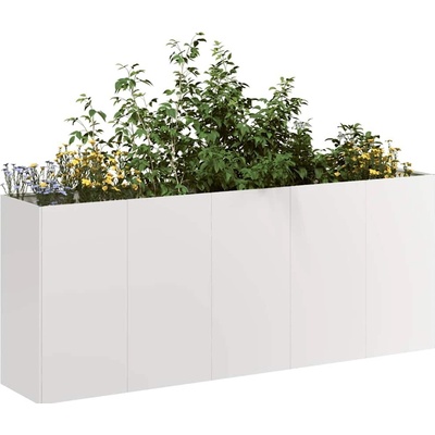 vidaXL Truhlík 200x40x80 cm nerezová ocel