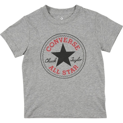 Converse Тениска 'chuck patch' сиво, размер 98-104