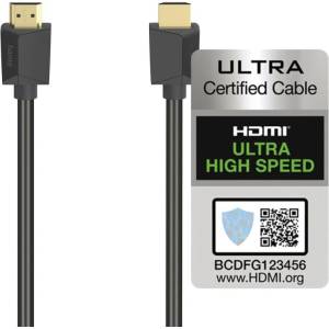 Hama Кабел HAMA High Speed, HDMI мъжко - HDMI мъжко, 8K, 48GB/s, Ethernet, (4047443438973)