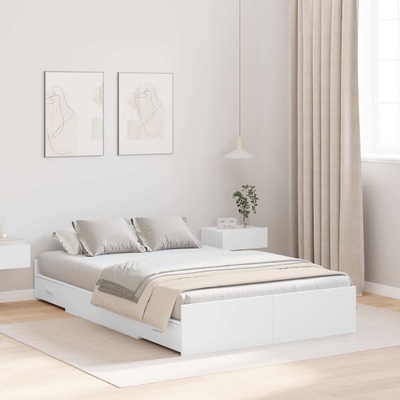 zahrada-XL 3335301 Rám postele s úložným prostorem s čelo Bílá