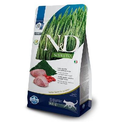 N&D Spirulina Lamb & Wolfberry Adult Cat - със спирулина за котки над 1г. с агне и годжи бери 1.5kg