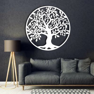 SENTOP | Dřevěný Strom života na zeď – symbol harmonie a síly I SENTOP PR0206-akcia20-WHITE-20
