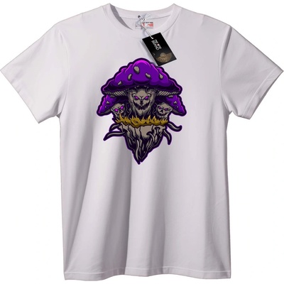 NOONEBRAND Тениска Черепи от Гъби - XL, Black