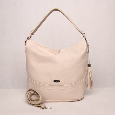 David Jones dámská kabelka na rameno i crossbody CM6089 béžovo-šedá