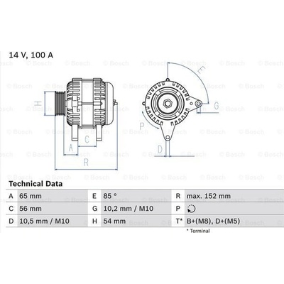 generátor BOSCH 0 986 047 270
