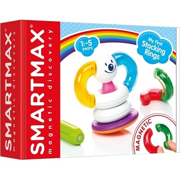 SmartMax Магнитен конструктор Smart Games Smartmax - Подреди ринговете, 12 части (SMX241)