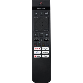 съвместим Philips 996592404610, 398gr10bephne000cr, 65pus8079/12 - заместител дистанционно управление с подсветка (996592404610, 398gr10bephne000cr, 65pus8079/12)
