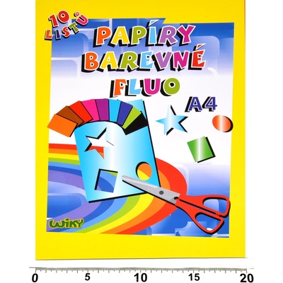 Wiky papiere farebné W A4 10 listov 180g WKW886462