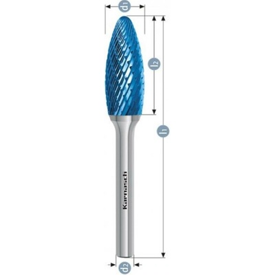 Karnasch Professional Tools HP-3 plamínek technická fréza povlakovaná - 11.5071-007
