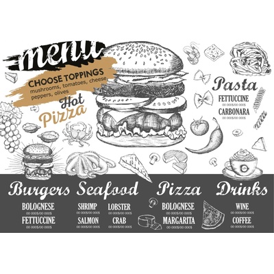 Dimex MS 5-2124 Vliesová fototapeta Burgers rozměry 375 x 250 cm