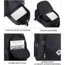 Platinium Batoh s USB portom 16" čierny BSP25