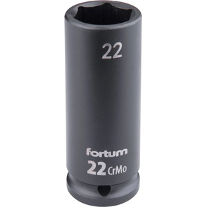 Fortum машинна (ударна) муфа 1/2", 22 mm, L 78 mm, почернена, FORTUM