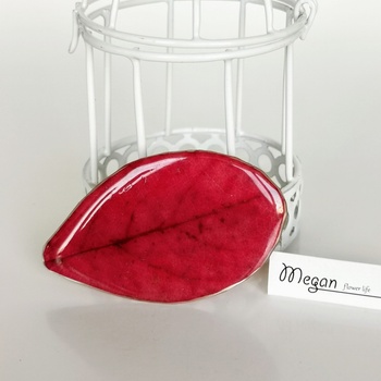 Meganflo Есенно листо брошка