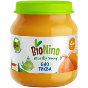 BioNino Био плодово пюре BioNino - Тиква, 4 м+, 120 g (BN2218) - baby