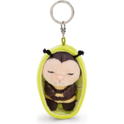 NICI ключодържател спяща Пчеличка 12 см, зелена кошница, green