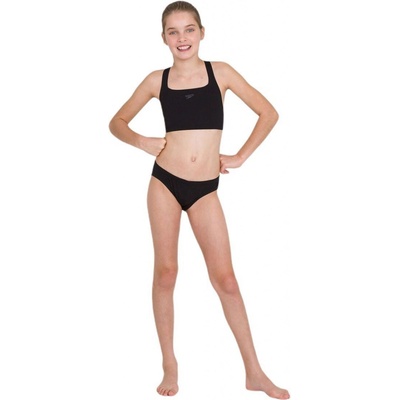 Speedo Essential Endurance+ Medalist 2 Piece Girl Black