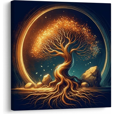 Obraz magický strom života v noci
