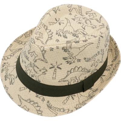 maximo Детска шапка Maximo Kid's Mini Boy Trilby Dino Hat - White Sand / Dark Olive - размер 47 cm (904-1872-0113)