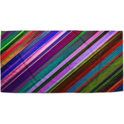 Sablio Ručník s potiskem Nabarvené dřevo 50 x 100 cm