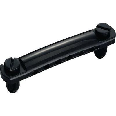 Schaller Stop Tailpiece Black Chrome Мост за китара (12050400)