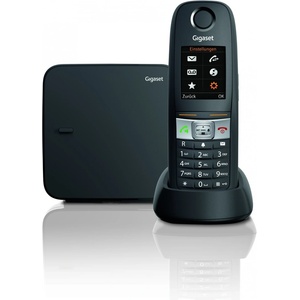 Gigaset Gigaset E630 вътрешен телефон с голям ключ безжичен IP65 черен (S30852-H2503-C101) Телефонни апарати