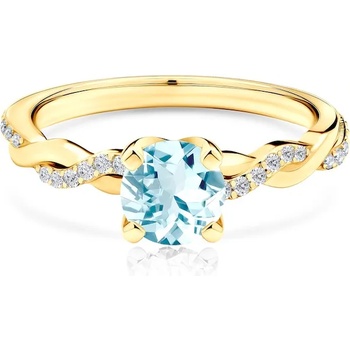 Image 1 of SAVICKI Годежен пръстен Savicki: злато, аквамарин