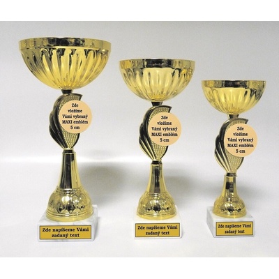 VIZINGR Poháry 521 Emblém MAXI 5 cm vyberte z naší nabídky podle sportu. 521/24 cm