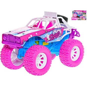 Mikro Автомобил офроуд розов 16см метал инерционен