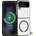 Samsung Galaxy Z Flip4 Lambskin Texture MagSafe Magnetic Кожен Калъф и Протектор