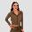 GymBeam Дамски суичър TRN Zip-Up Olive L
