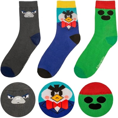 Cine Replicas Чорапи Cine Replicas - Brawl Stars, Crow & Mr. P (CR1651)