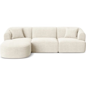 Cosmopolitan Design Бежов ъглов диван от рипсено кадифе (ляв ъгъл) Campi - Cosmopolitan Design (COS_LC_L_266_F1_CAMPI2)
